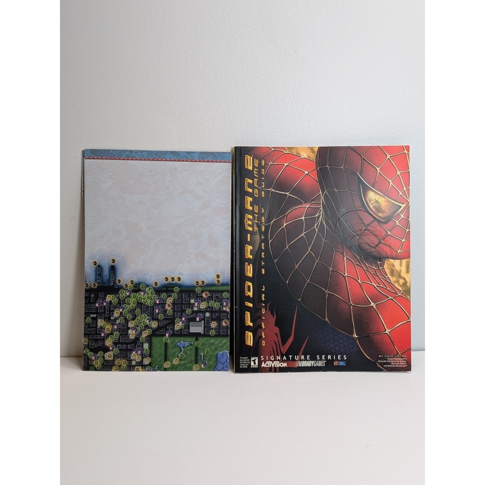 BradyGames Spider-Man 2 The Game Official Strategy Guide w/ Map Doug Walsh Used
